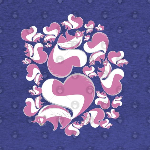 Pink Skunk pattern by belettelepink